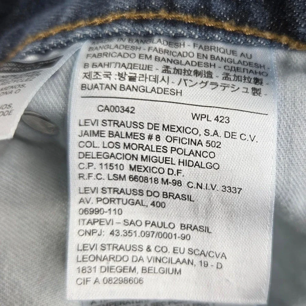 Levis 514 Straight Leg Jeans Mens 34x34 Dark Wash Blue Denim Western Work Pants